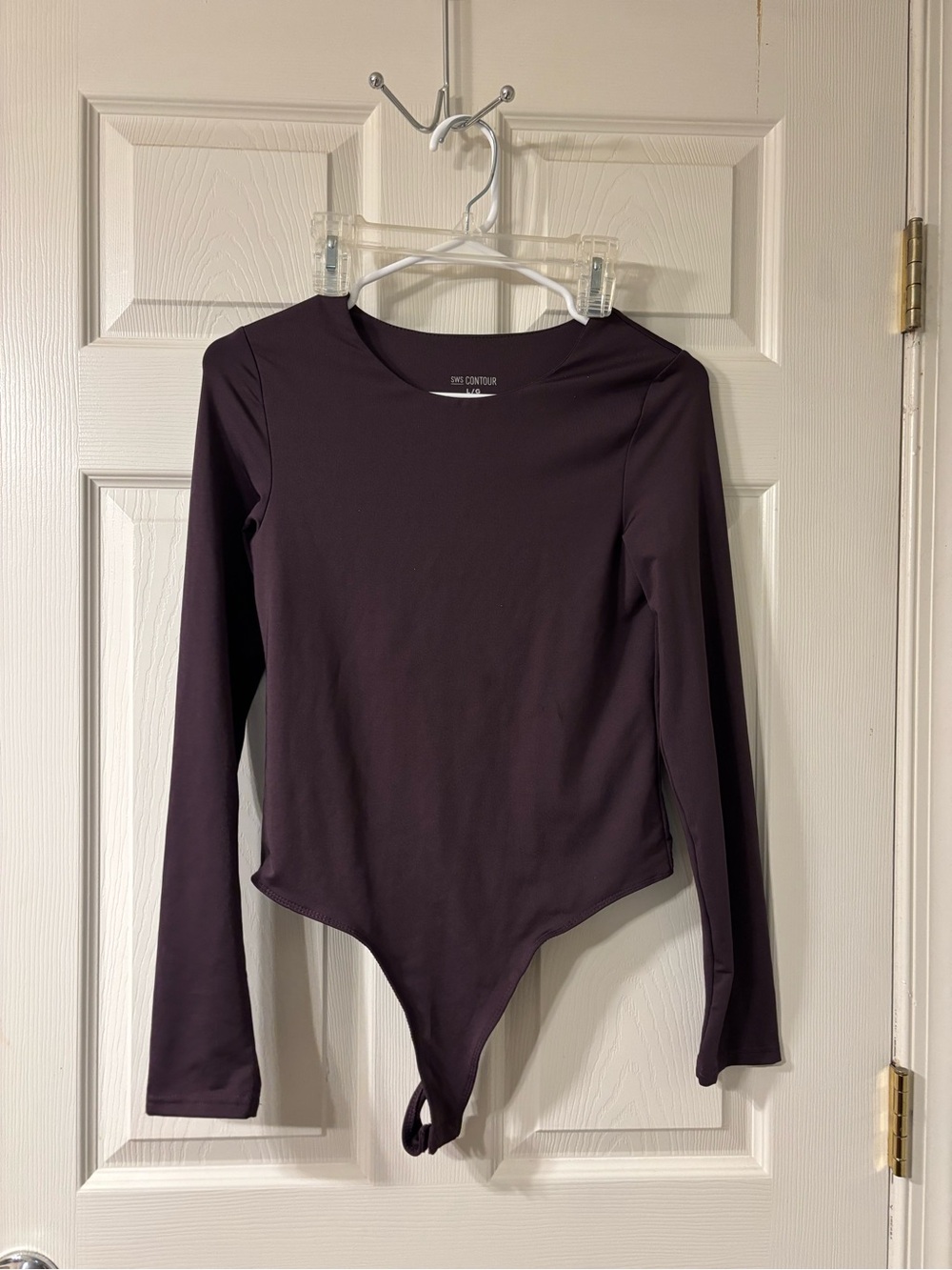 Long-Sleeve purple bodysuit